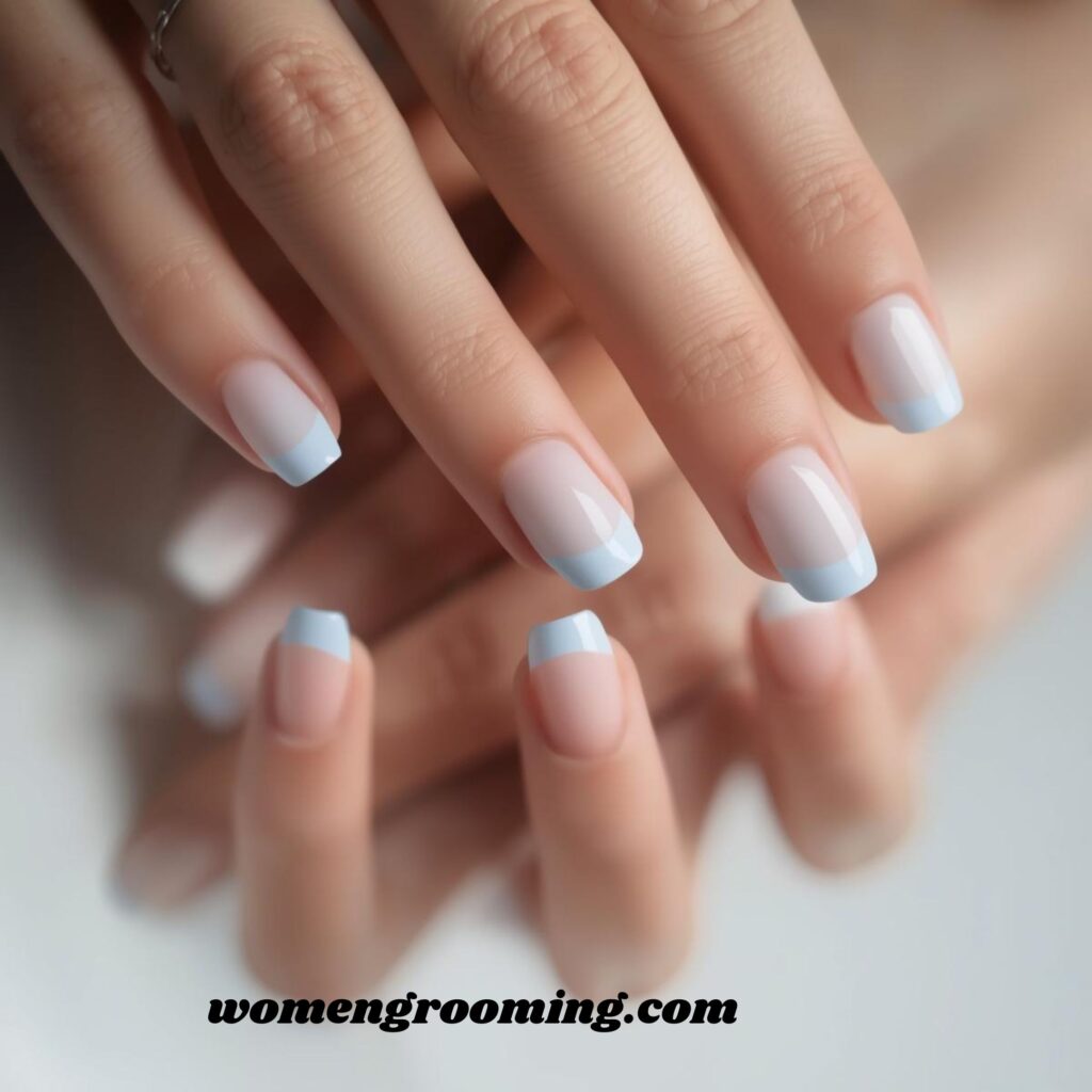 _Baby Blue French Tips