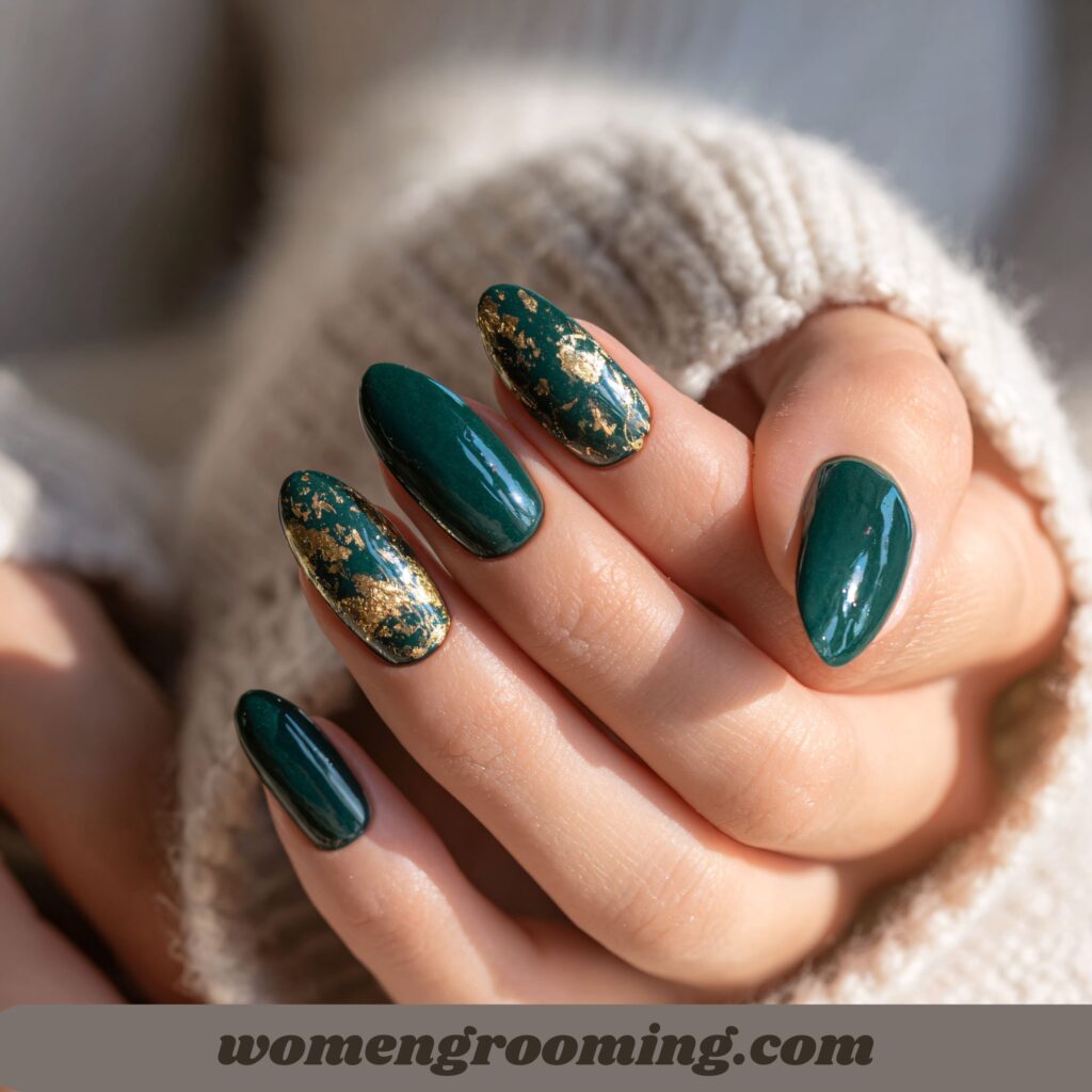Emerald Green Nails
