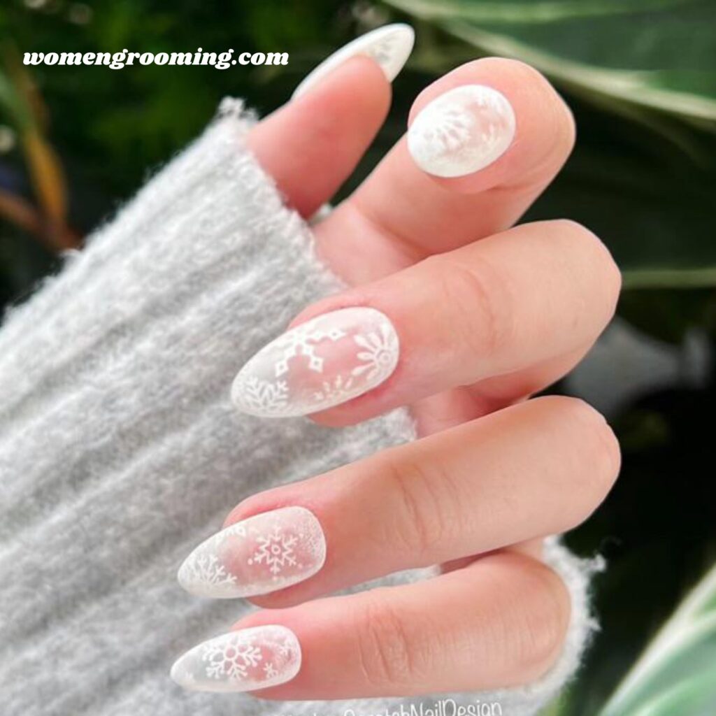 Frosted Glass Nails