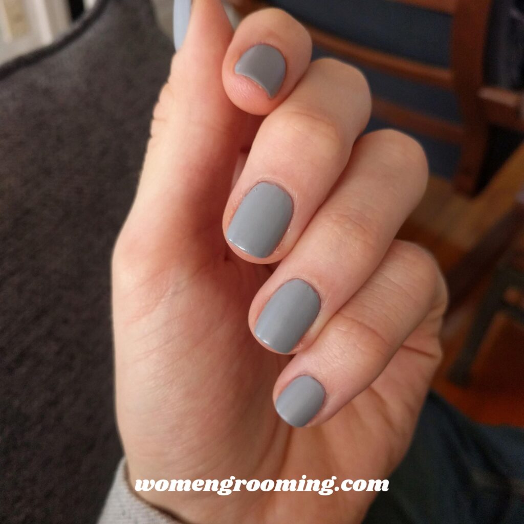 Matte Gray Nails