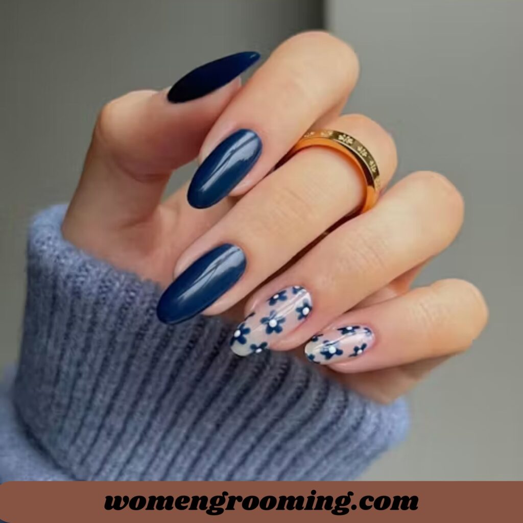 Navy Blue Nails