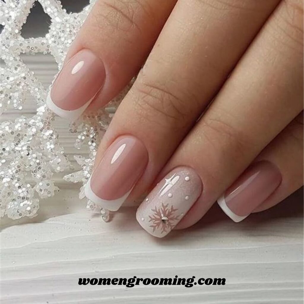Short Square Winter Nails