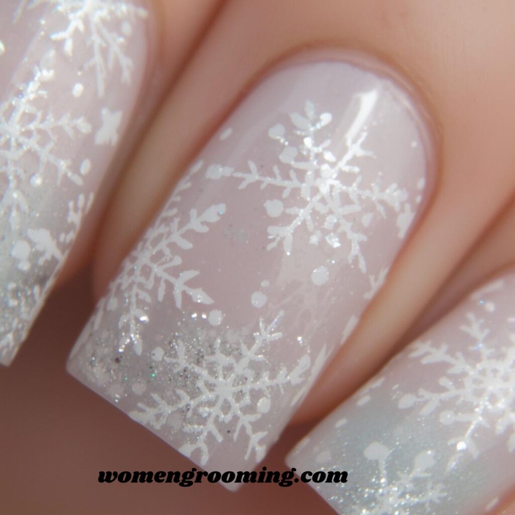 Snowflake Nail Art