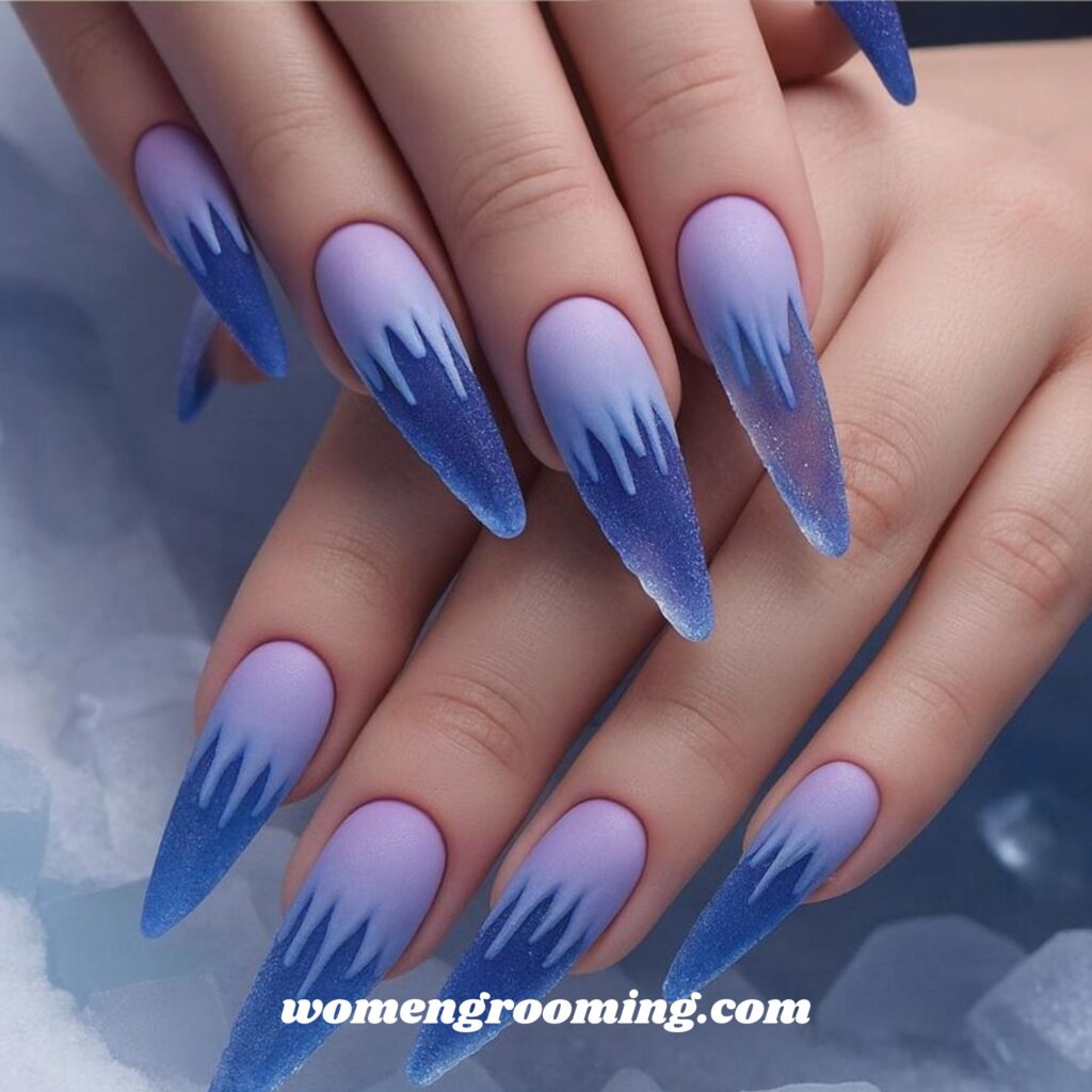 Stiletto Winter Nails