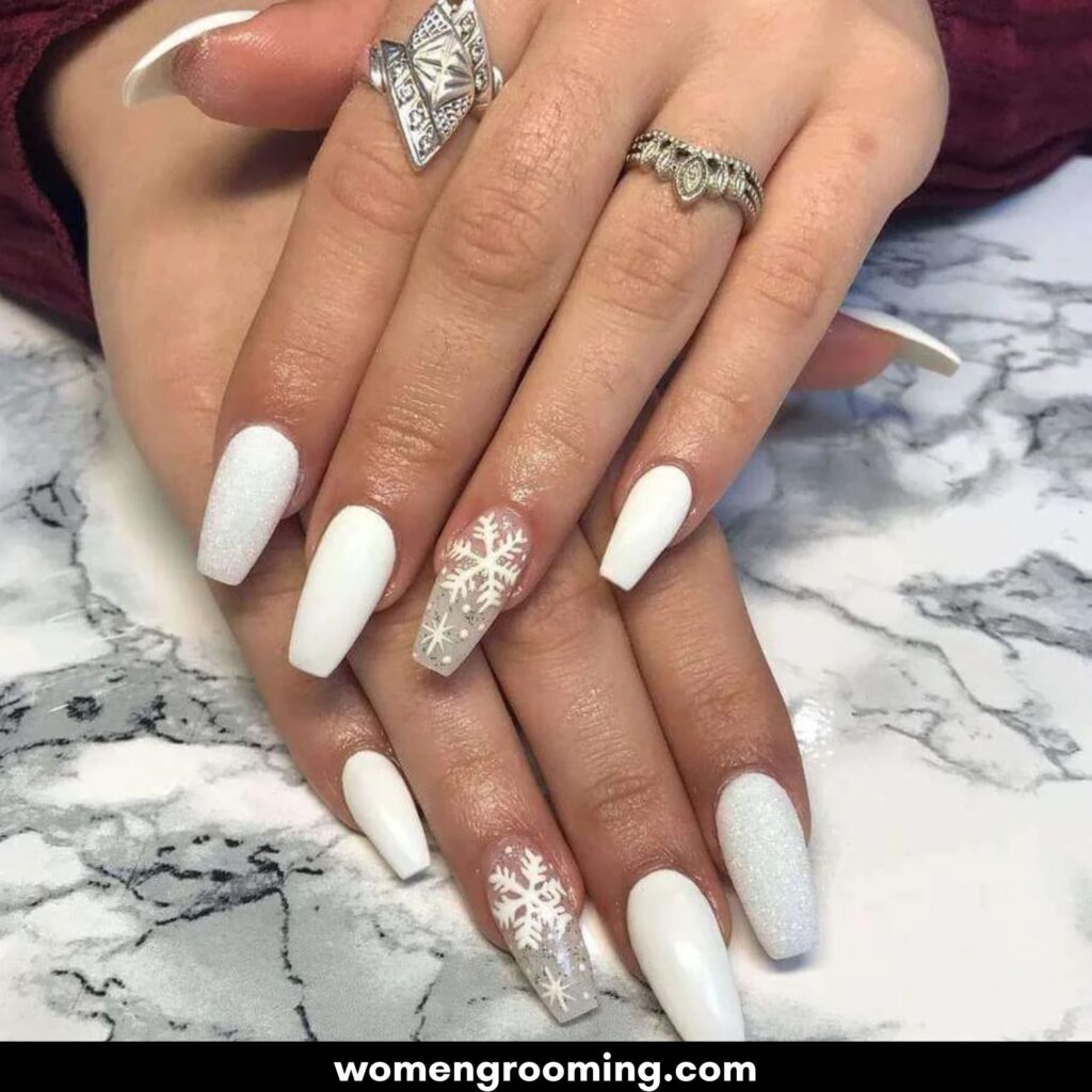 White & Silver Snowy Glam
