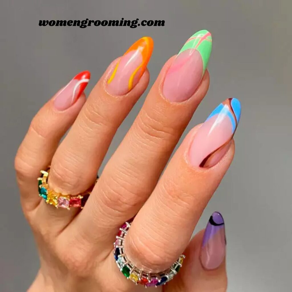 Abstract French Tips