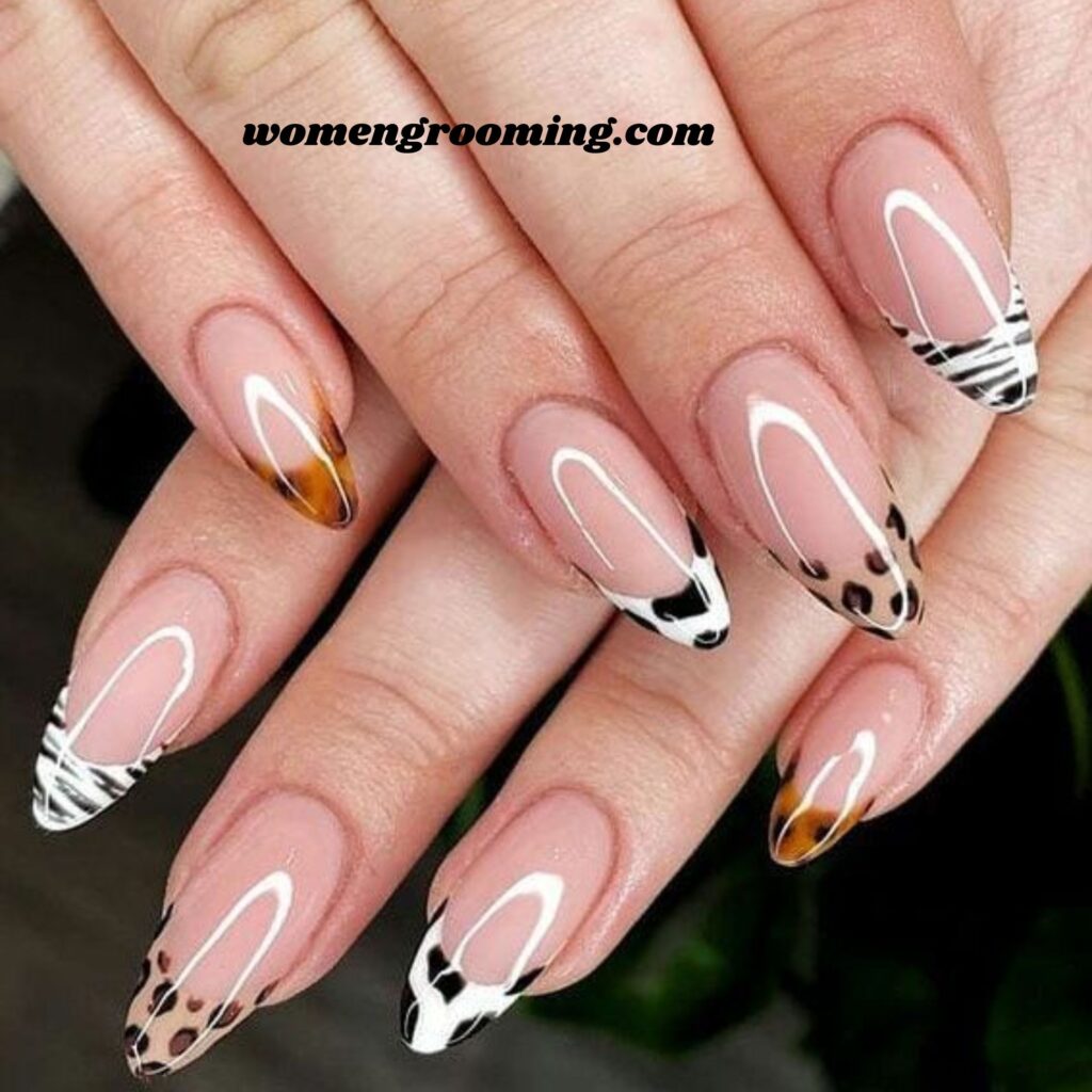 Animal Print French Tips (1)