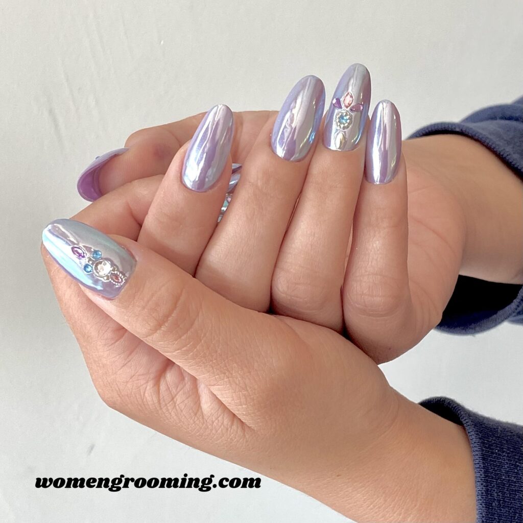 Aura Chrome Nails