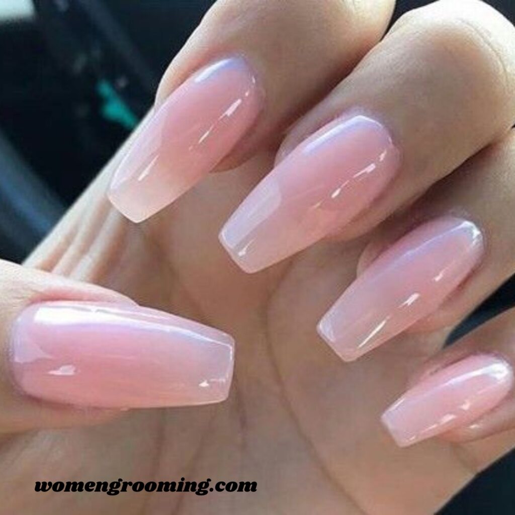 Baby Pink Gloss Nails (1)