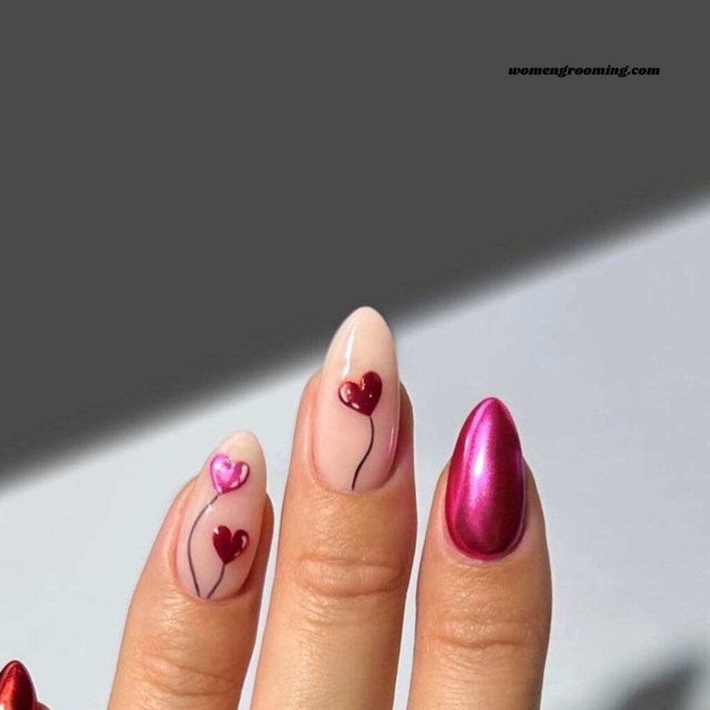 Balloon Accent Nails