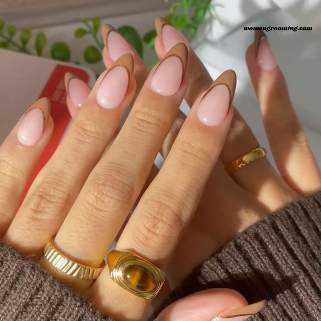 Beige French Tips