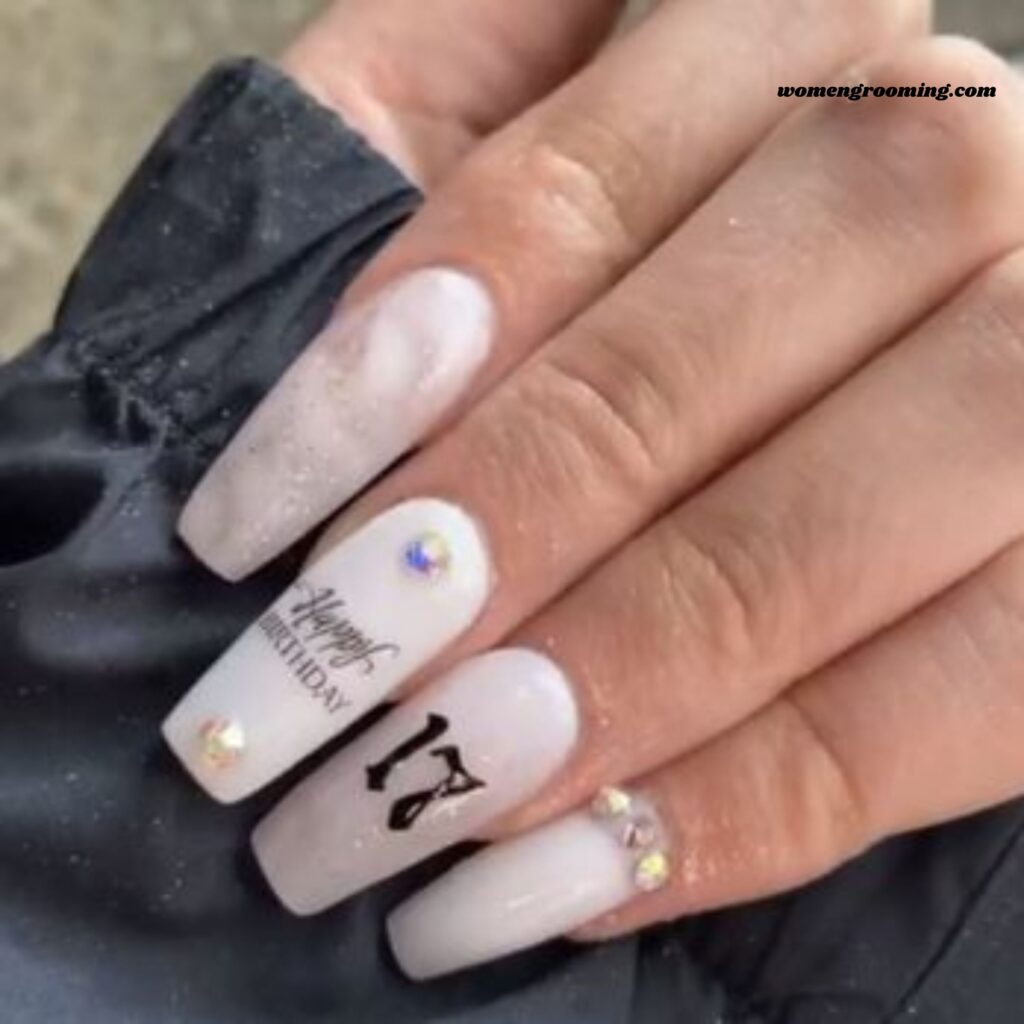 Birthday Number Nails