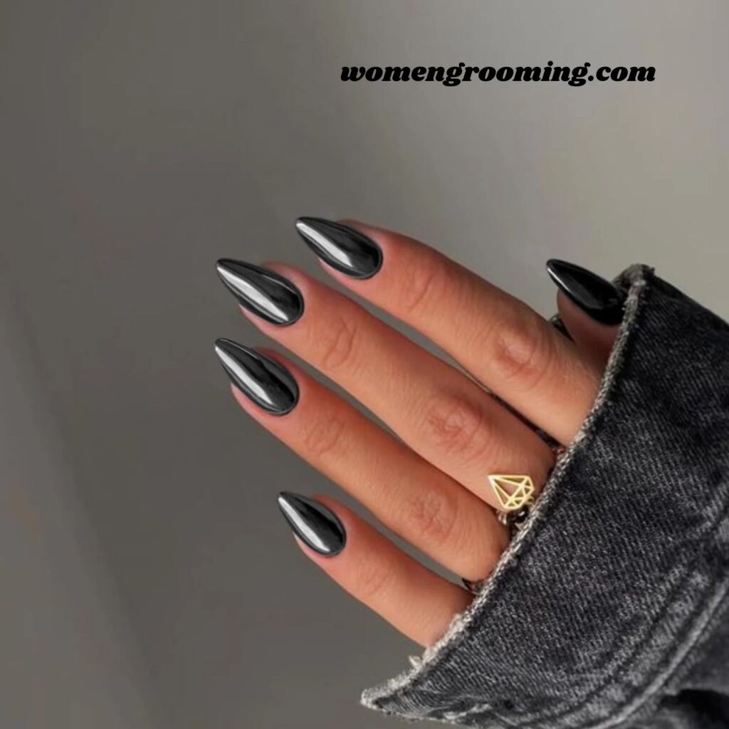 Black Chrome Nails