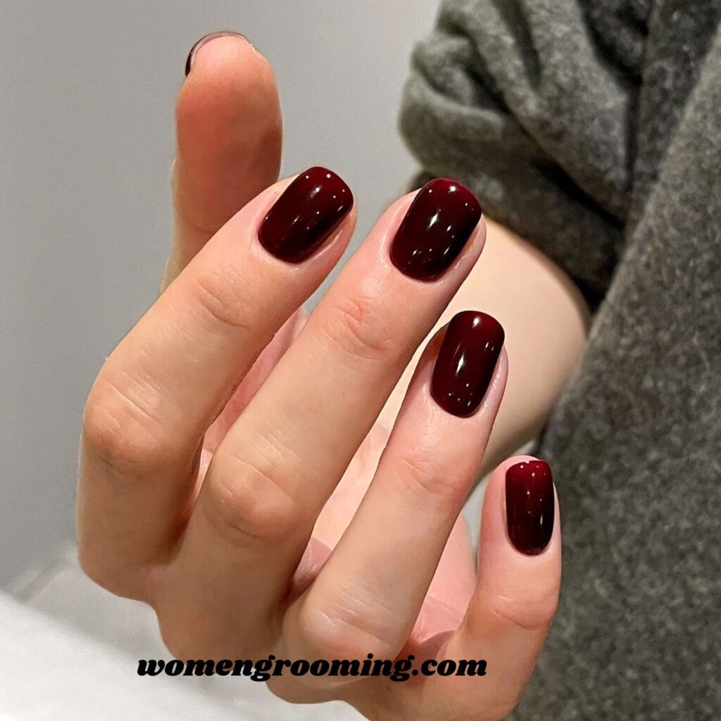 Blood Red Nails