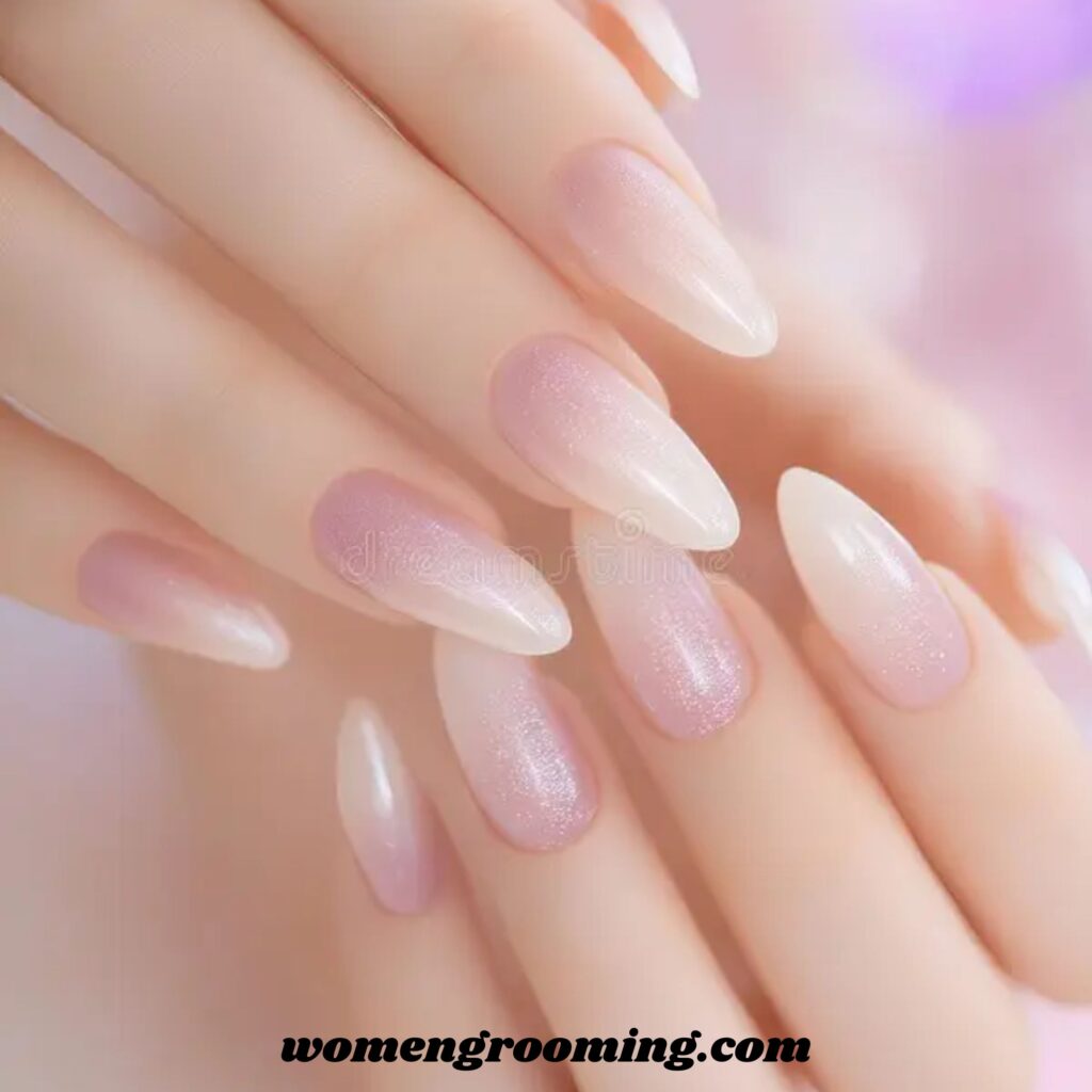 Blurred Ombre Nails