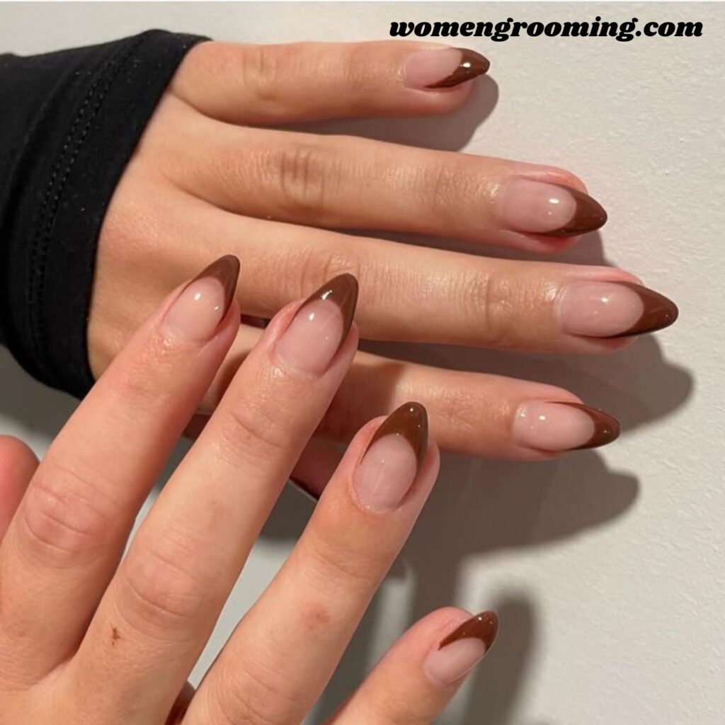 Brown French Tips
