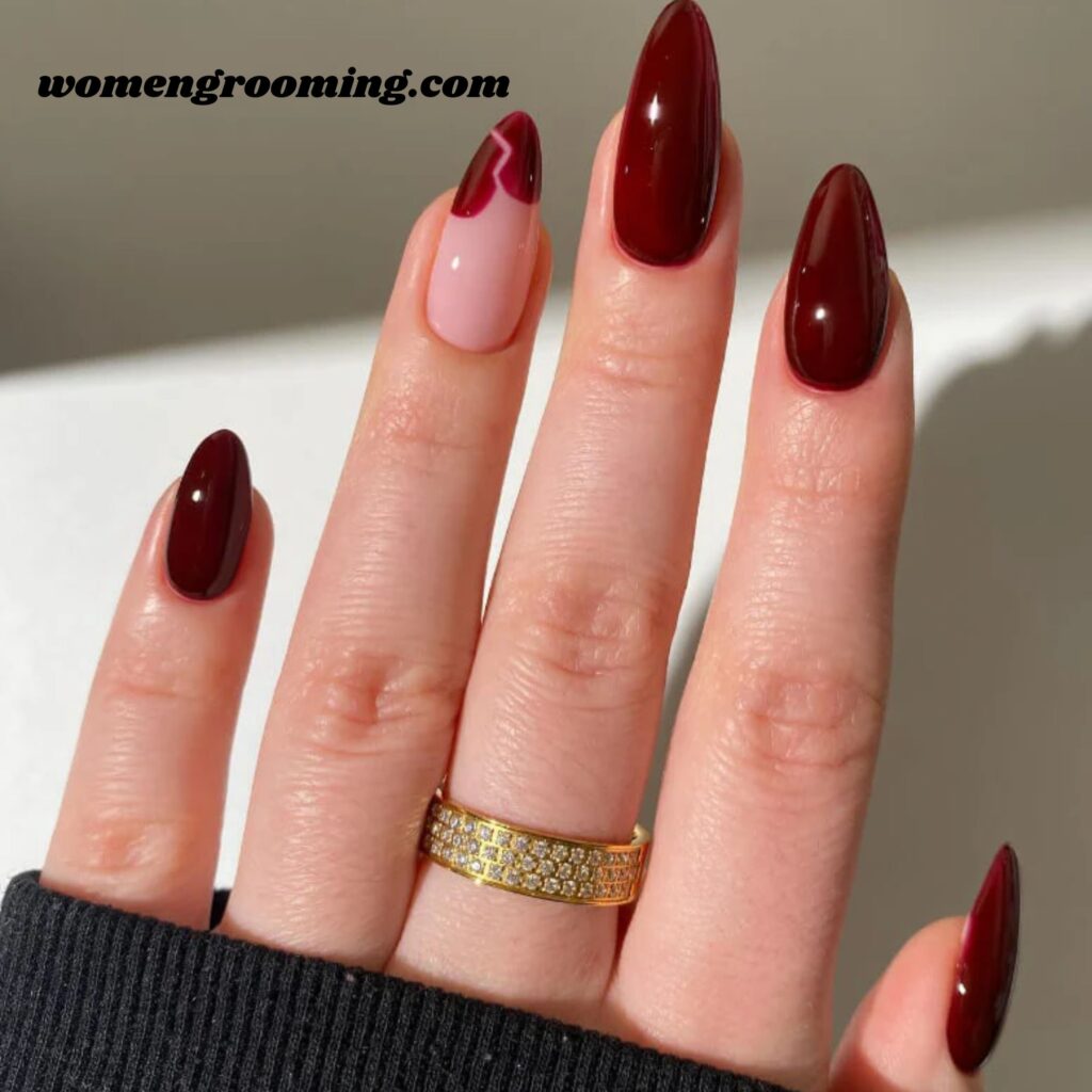 Burgundy Nails