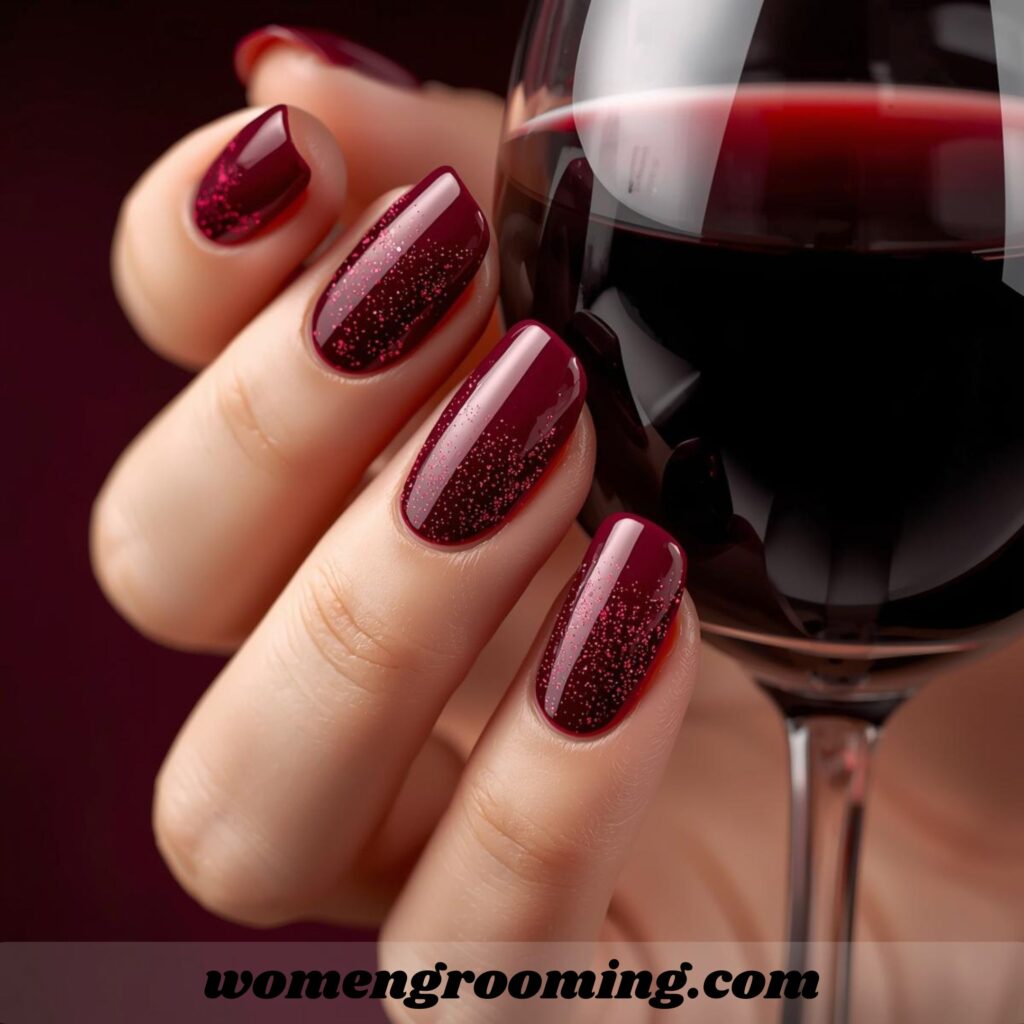 Burgundy Wine Nails