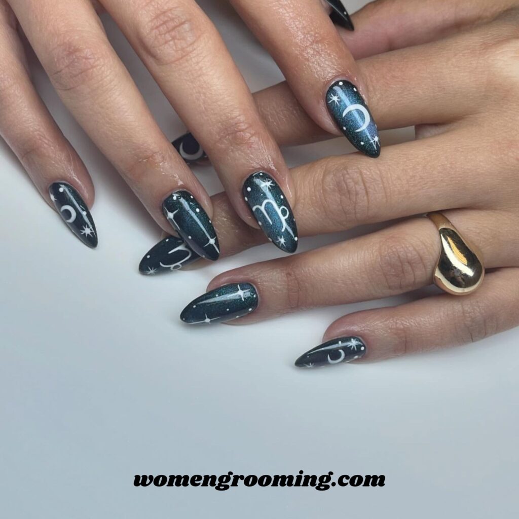 Charcoal Gray Nails (2)