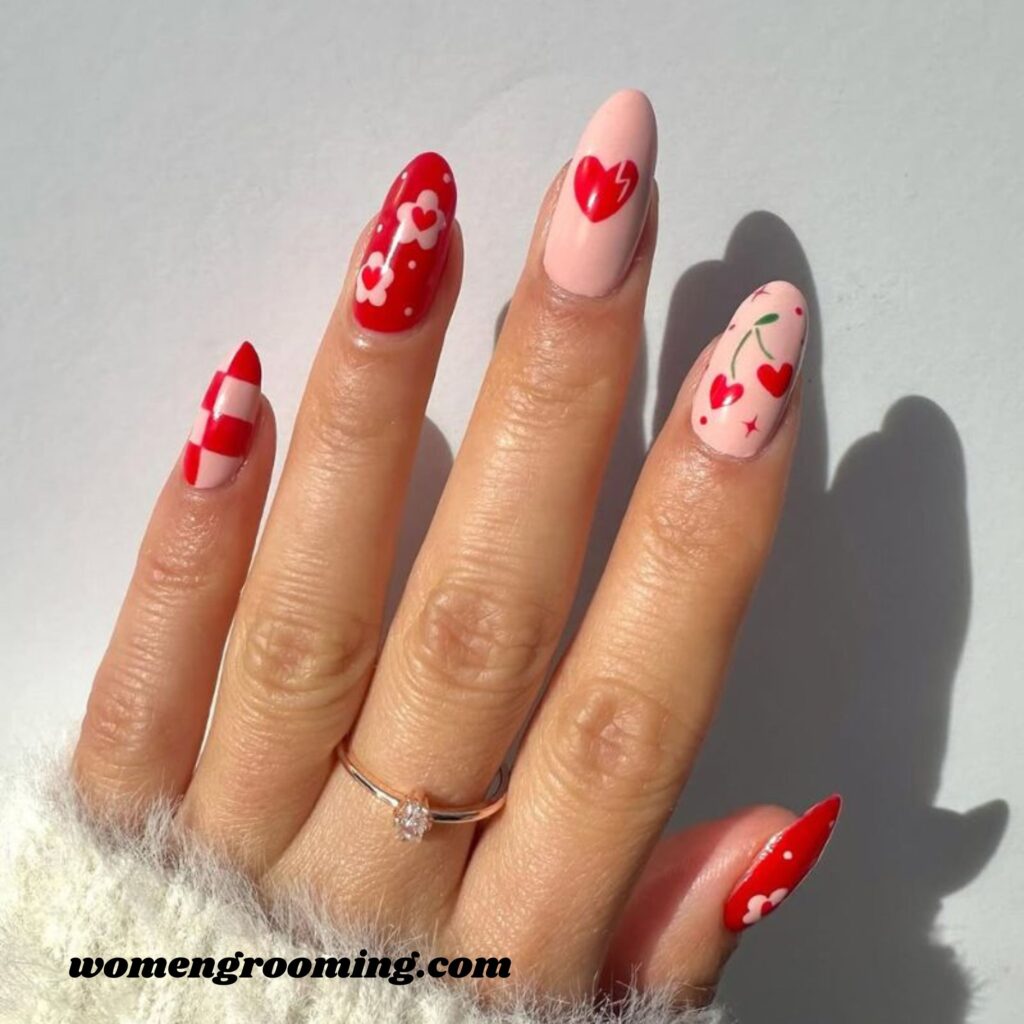 Cherry Red Nails