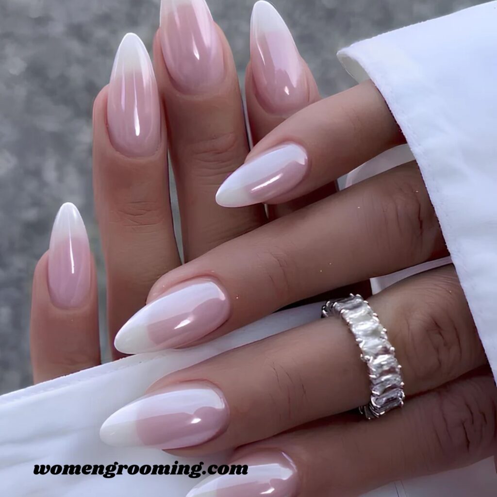 Chrome Ombre French Tips