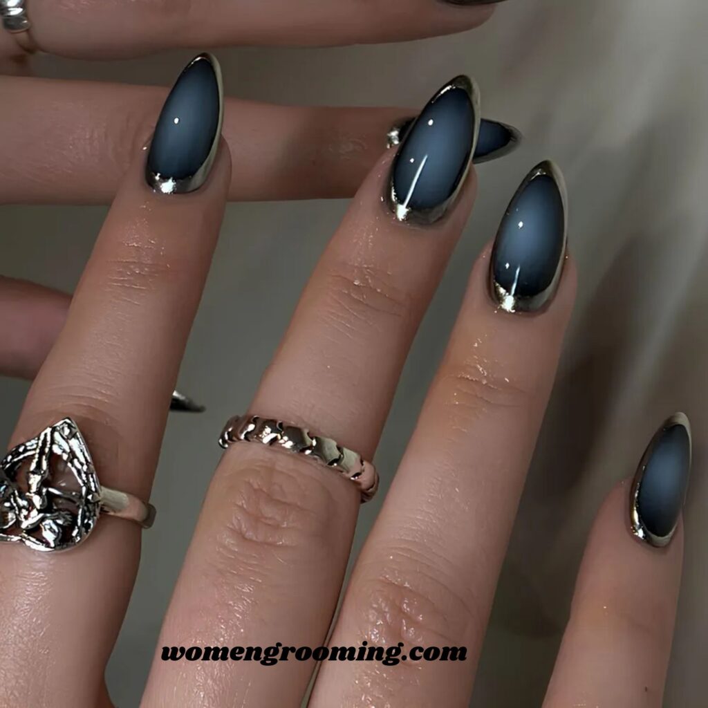 Chrome Outline Nails