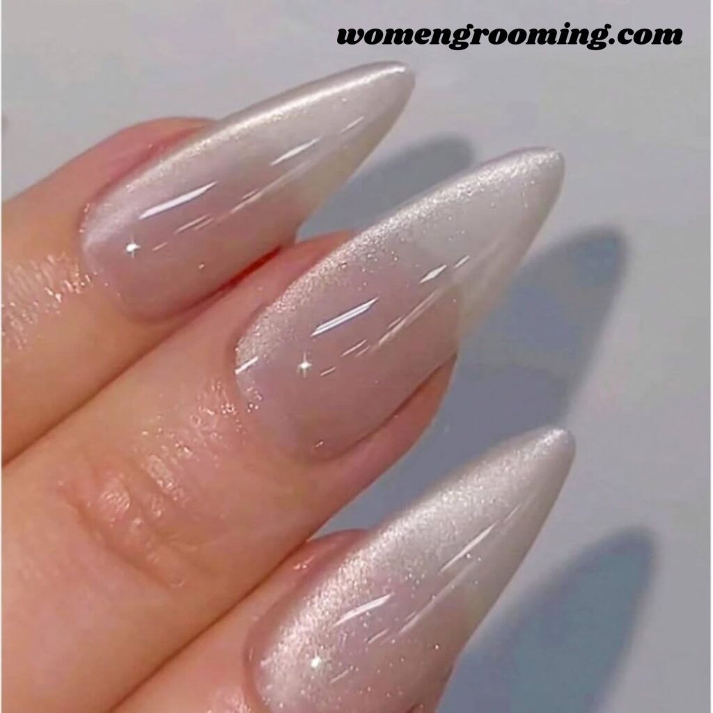 Clear Gloss Almond Nails