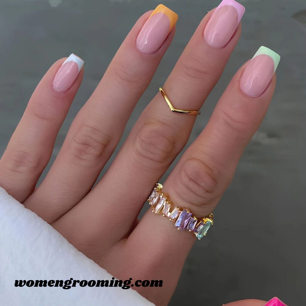 Colored French Tips