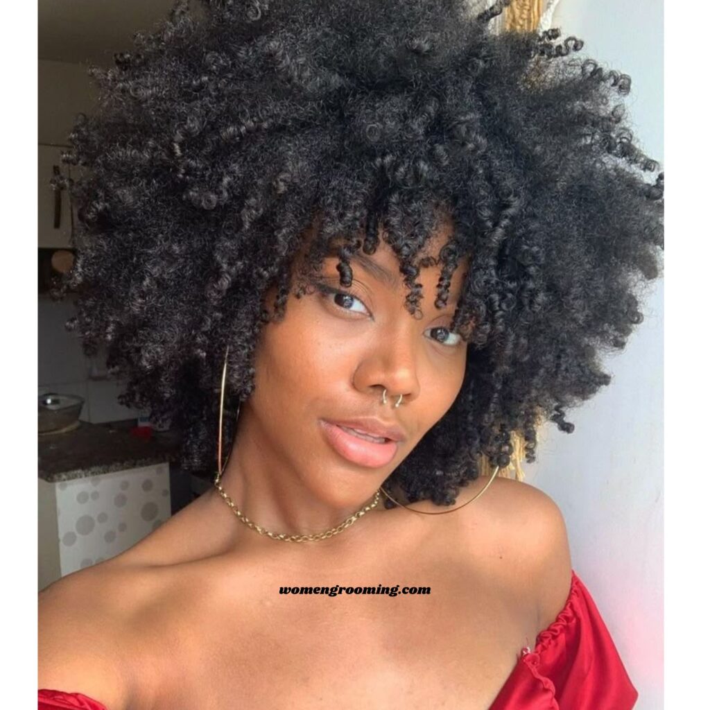 Curly Afro Shape Cut
