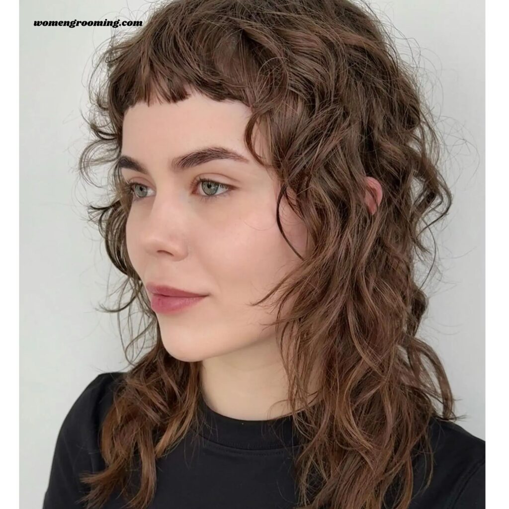 Curly Cut with Micro Bangs