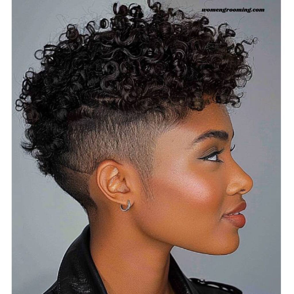 Curly Tapered Cut