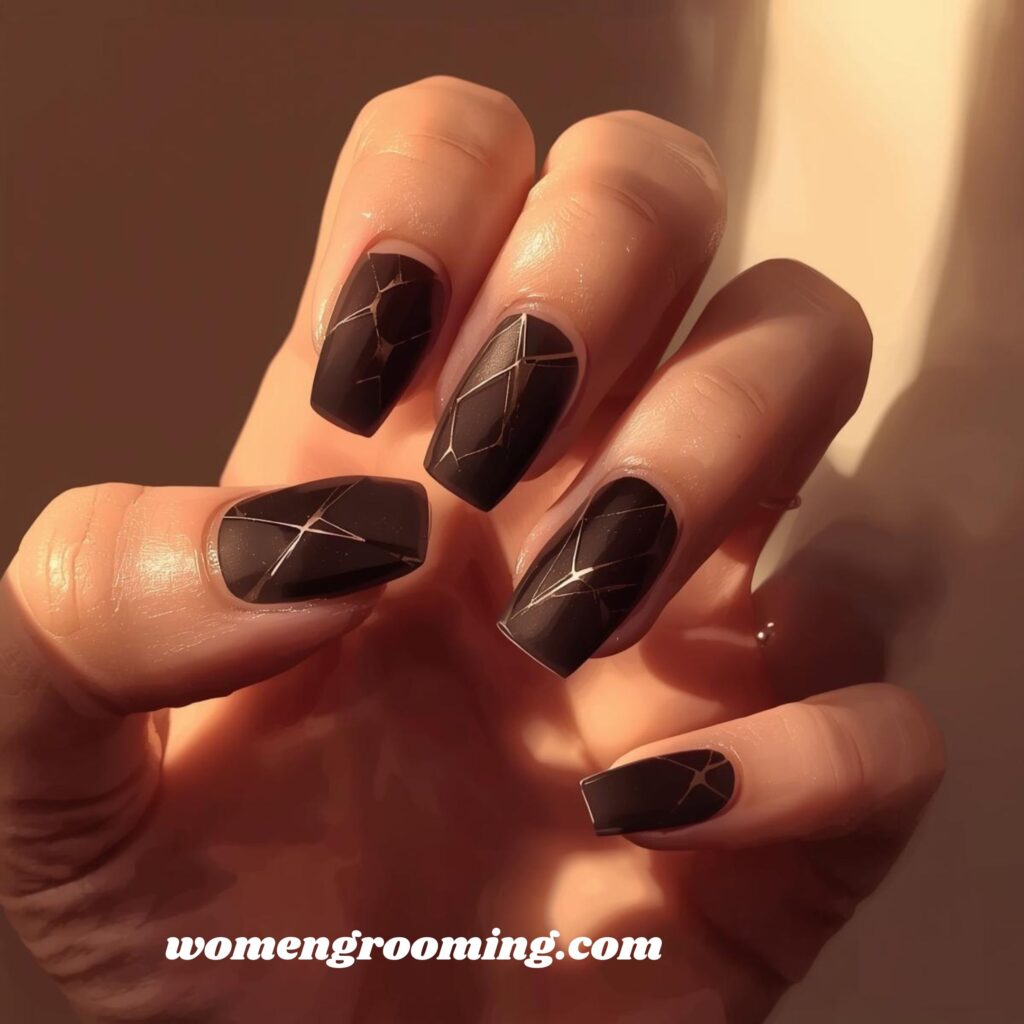 Dark Beige Nails