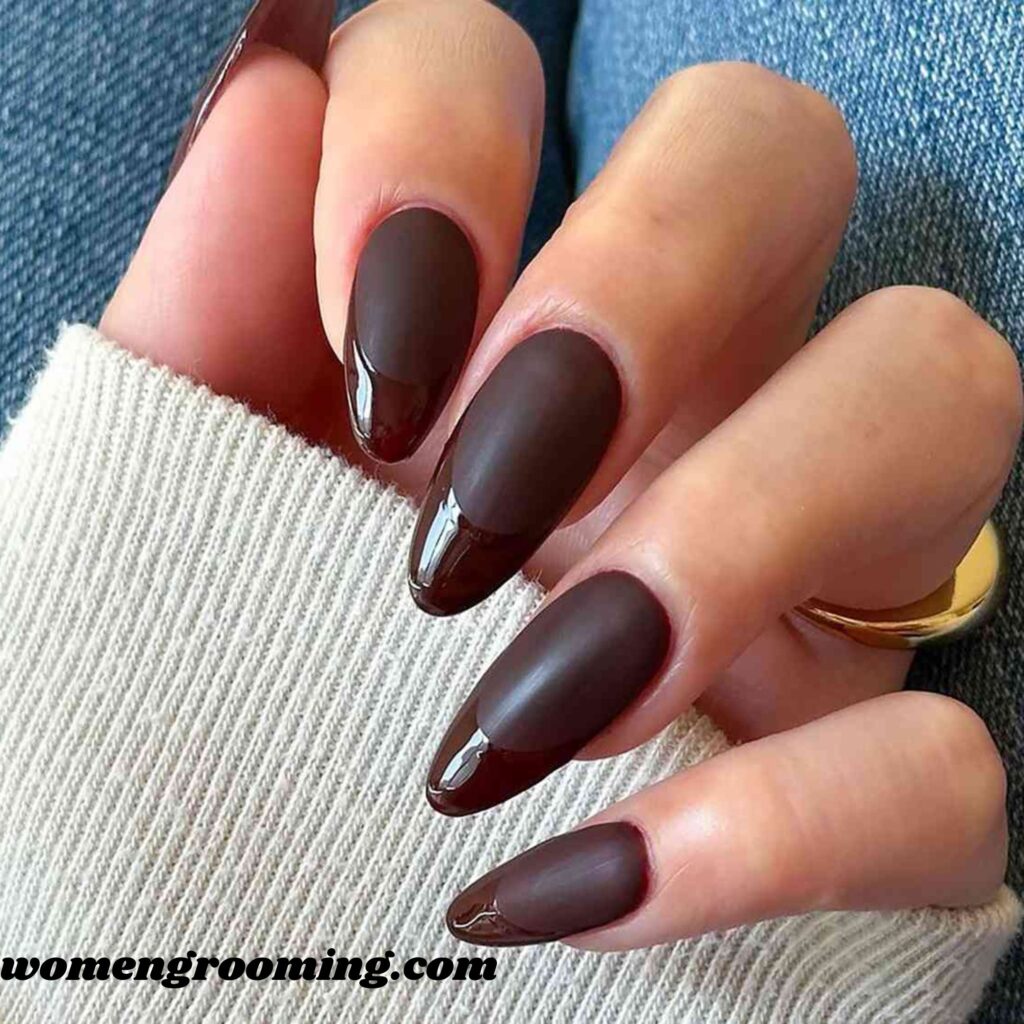Deep Espresso Gloss Nails