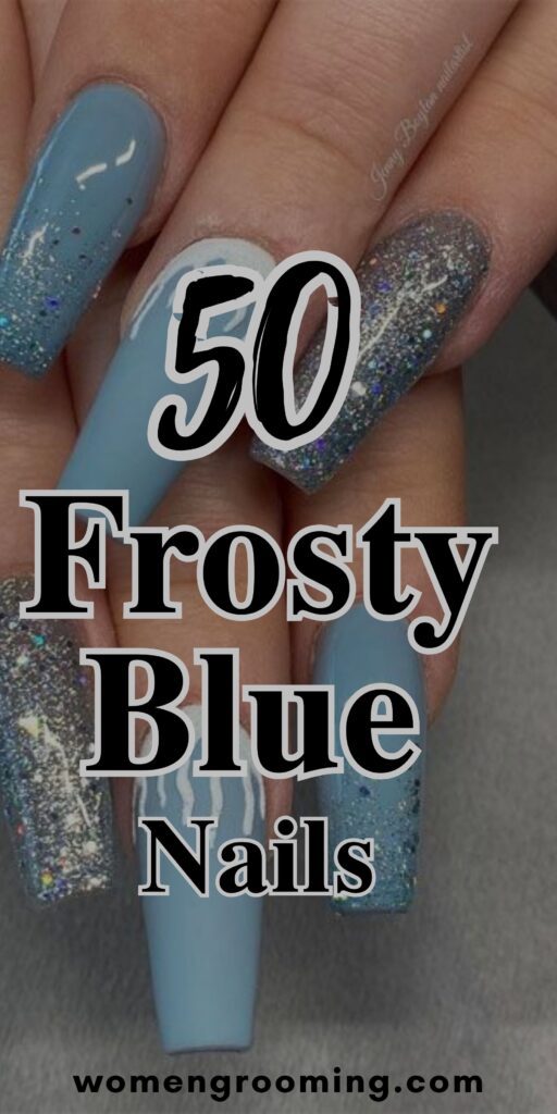 FROSTY BLUE NAIL