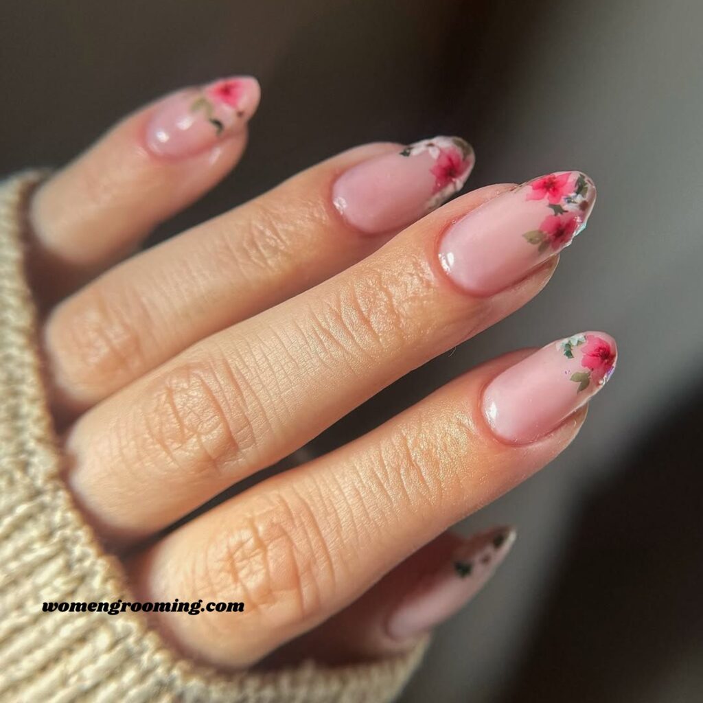 Floral French Tips (2)