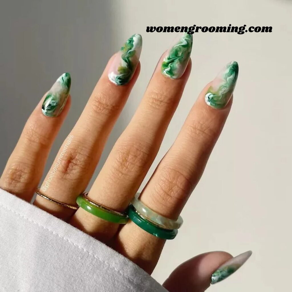 French Tips with Marble Base