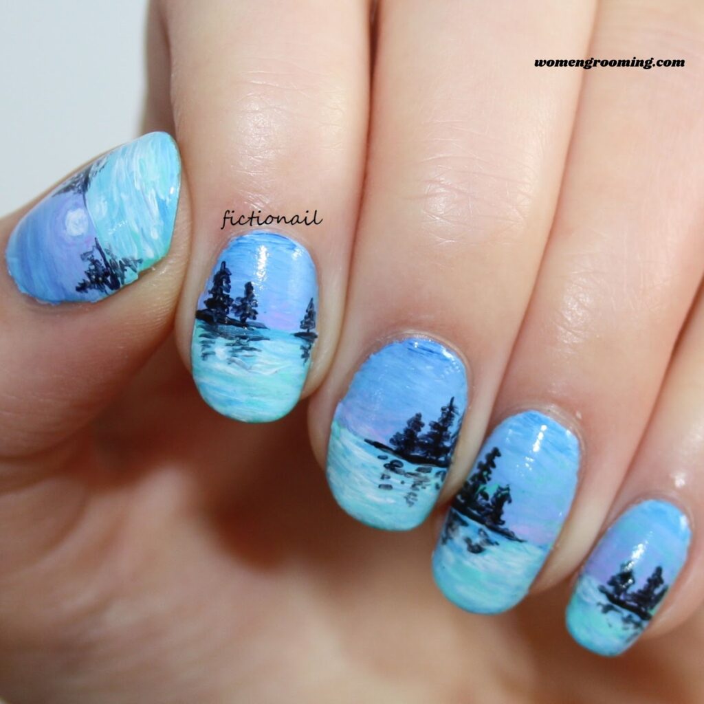 Frozen Lake Nails