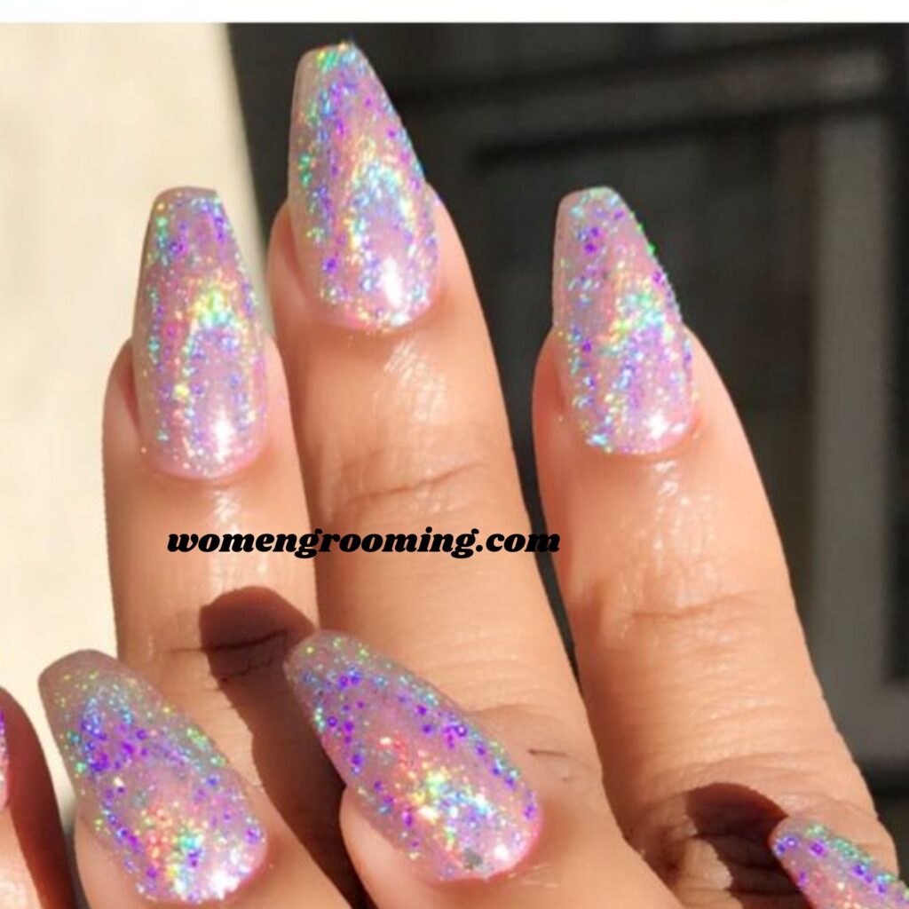 Galaxy Chrome Nails