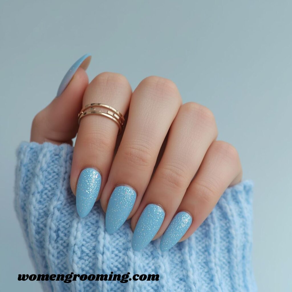 Glacier Blue Nails