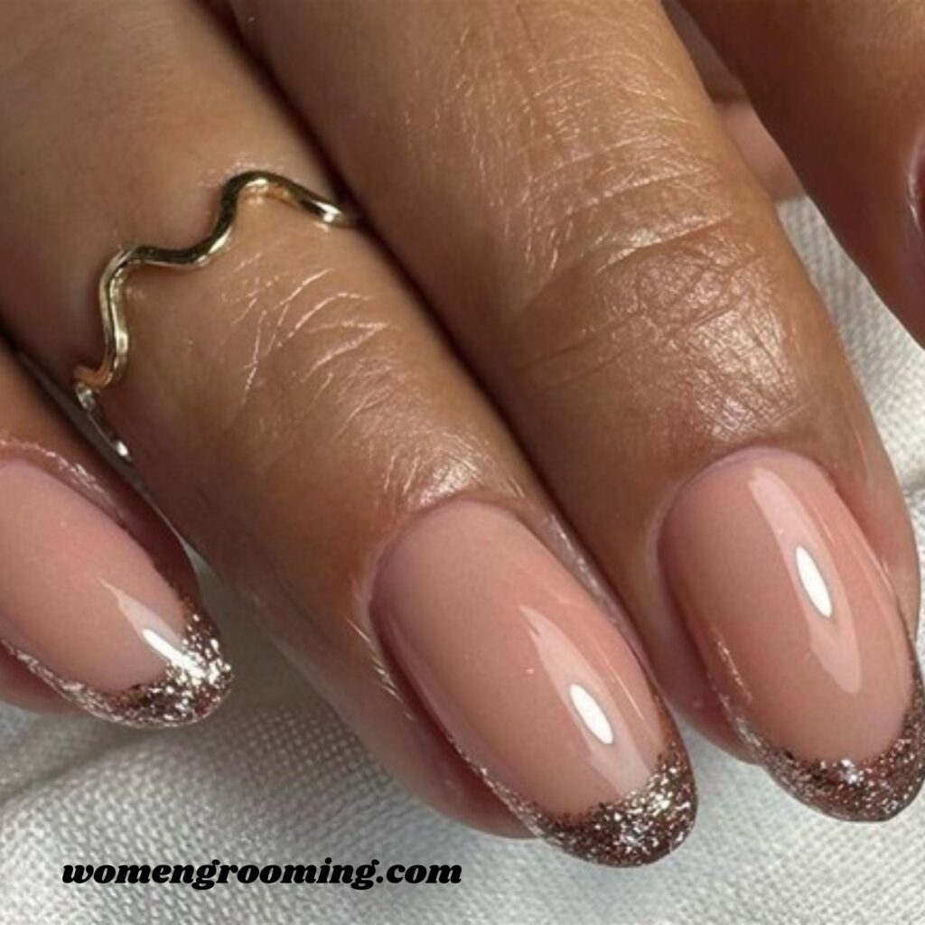 Glitter Edge French Tips
