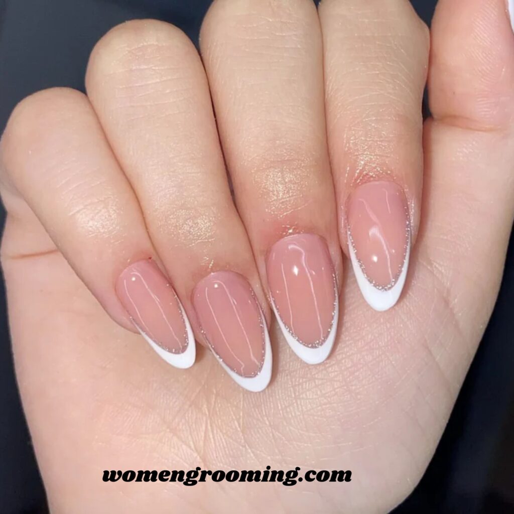 Glitter-Lined French Tips