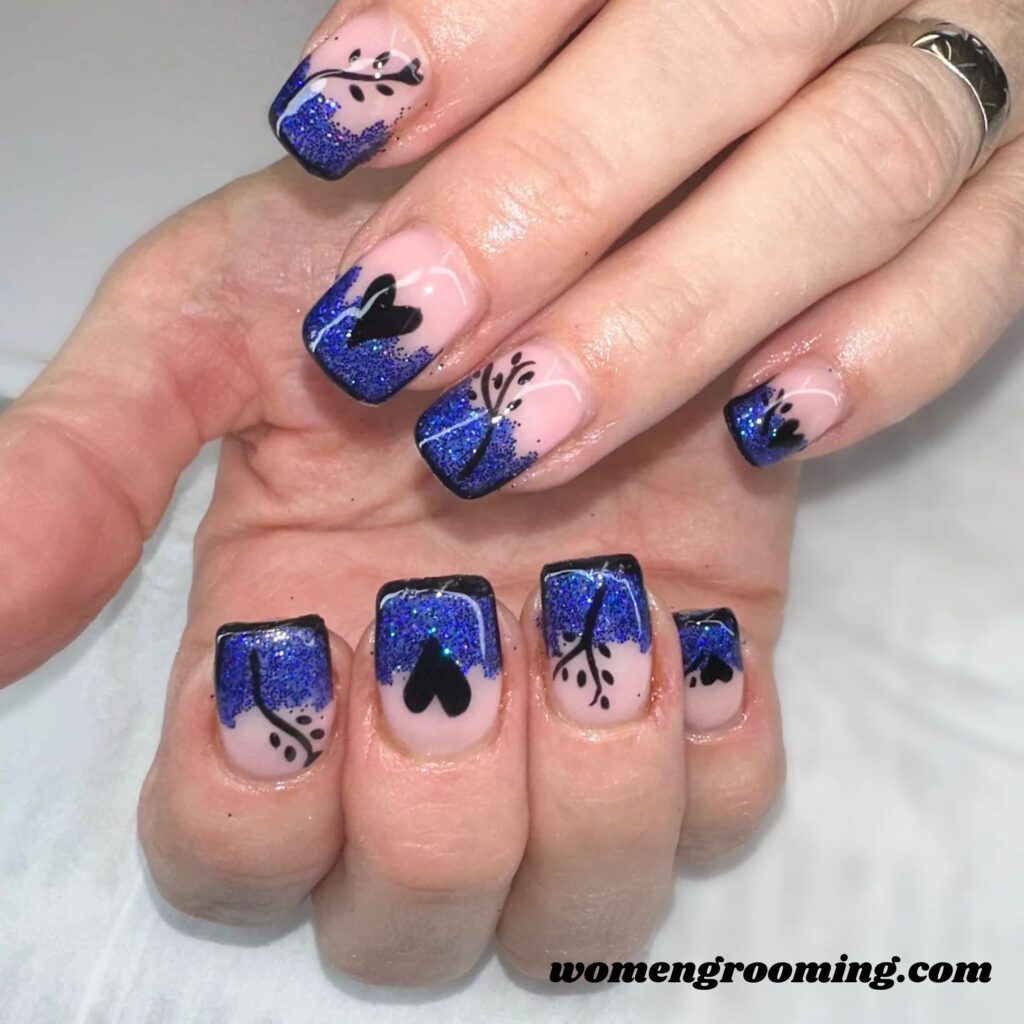 Glitter Ombre French Tips (1)