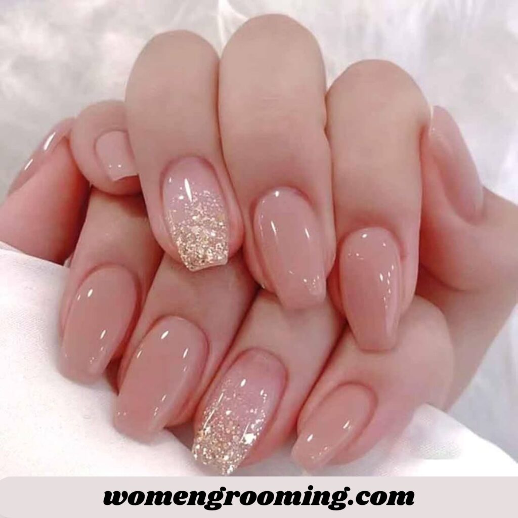 Glossy Nude Nails