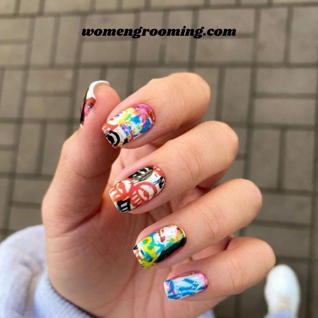Graffiti-Inspired Nails