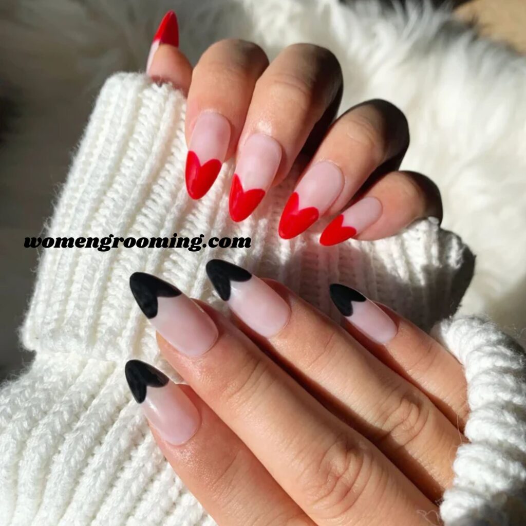 Heart French Tips