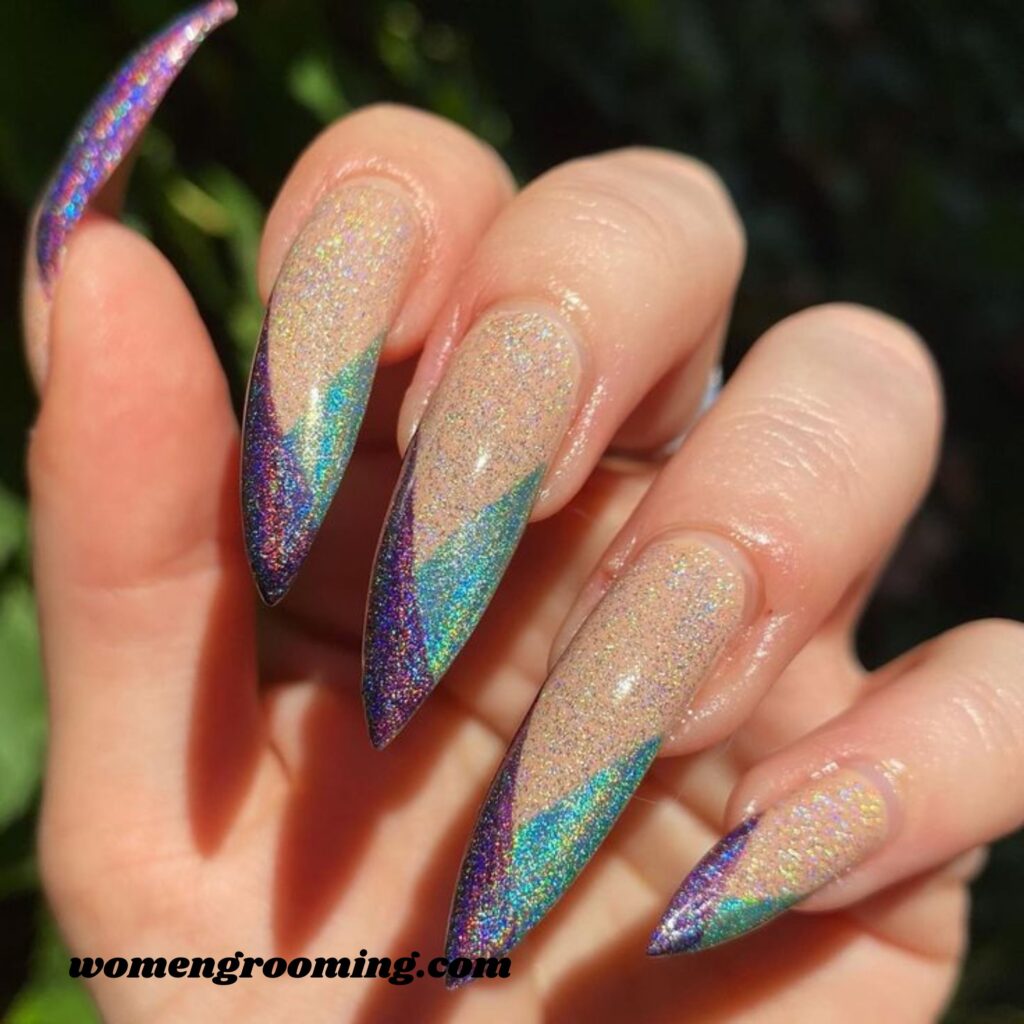 Holographic French Tips