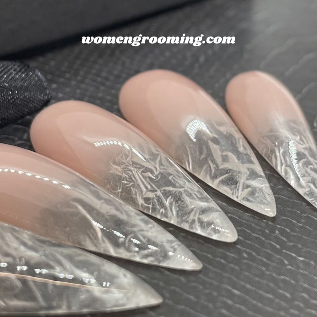 Ice Crack Nail Art