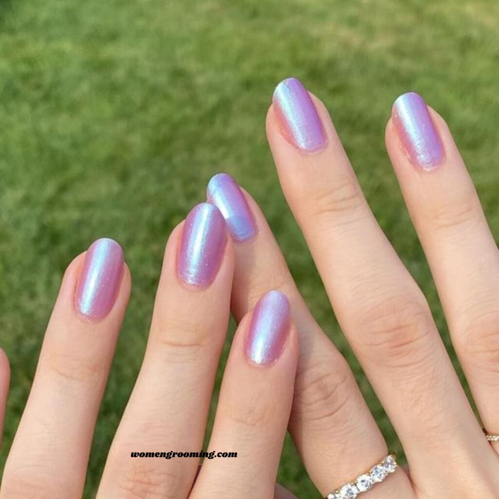Icy Lavender Nails