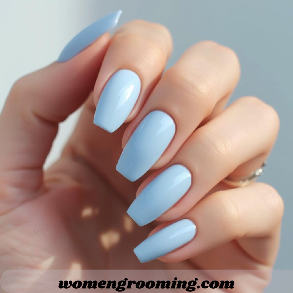 Light Blue Nails