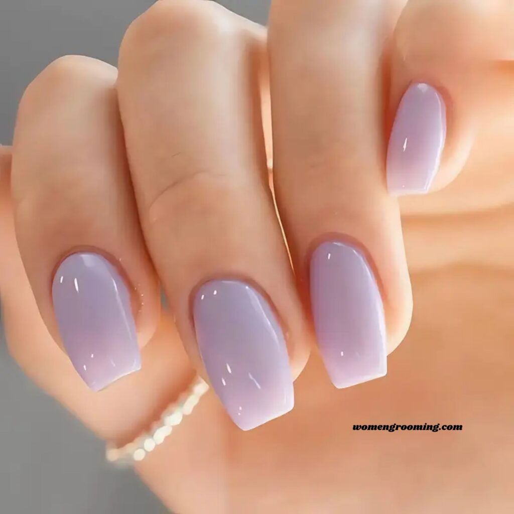 Light Purple Gloss Nails
